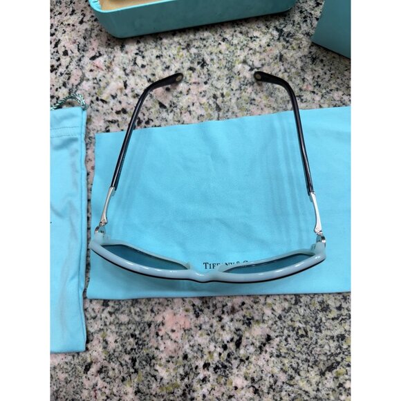 Tiffany & Co. Sunglasses Tiffany Blue Black Square Frame Embellished Key Sides main image 11